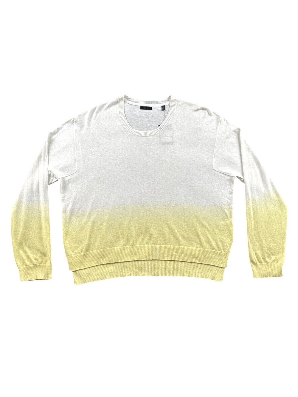 NEW ATM Anthony Thomas Melillo Dip Dye Crewneck Knit Sweater Large